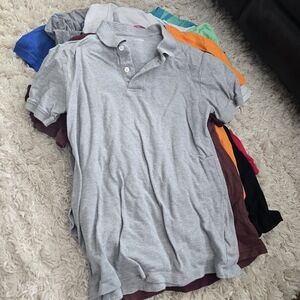 Boys Short Sleeve Shirts Bundle of 20 (Medium and Large)